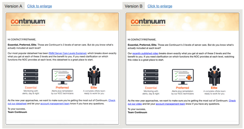 Which Test Won: Video vs. Datasheet for leads