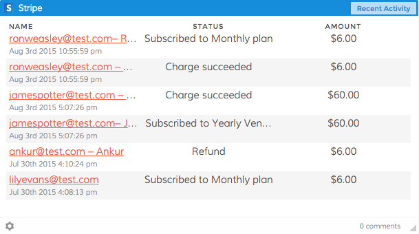 Dasheroo Stripe billing dashboard