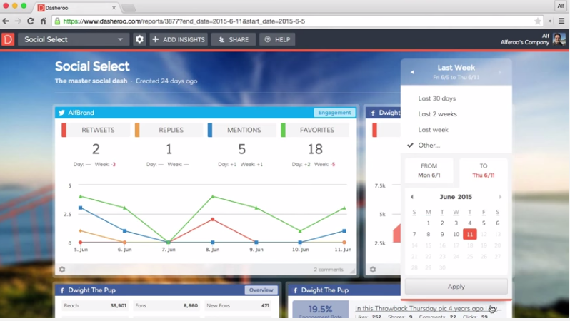 Dasheroo custom-date-range feature VIDEO
