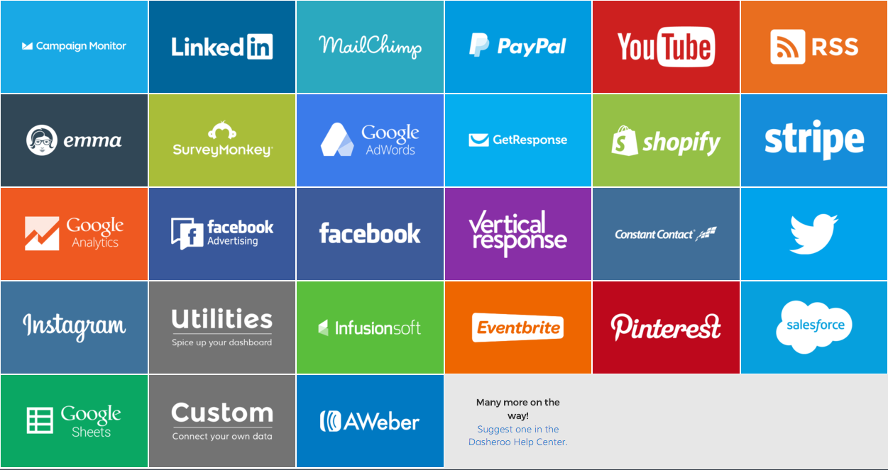 Dasheroo KPIs-providers