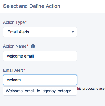 Salesforce welcome email