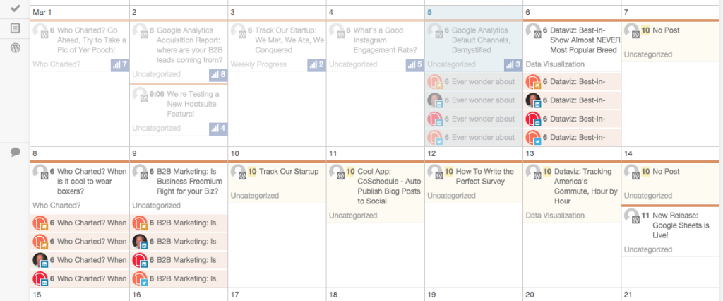 CoSchedule calendar view that we love!