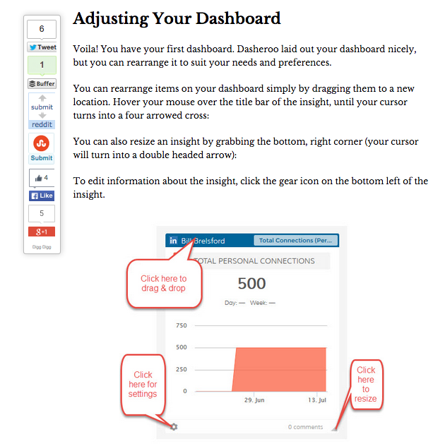 How to adjust a Dasheroo business dashboard from Rebar Business Builders