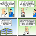 Dilbert for Dasheroo's tracking a KPI for an expensive event.