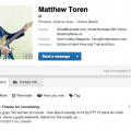 Matthew Toren's LinkedIn Page