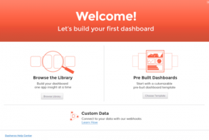 Dasheroo Mock up of first time user experience.