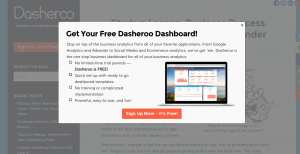 Dasheroo blog sign up form