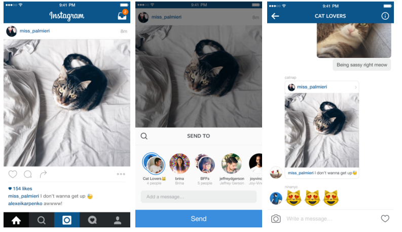 Instagram Threaded Message feature