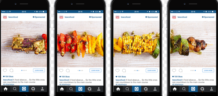 Instagram carousel ads