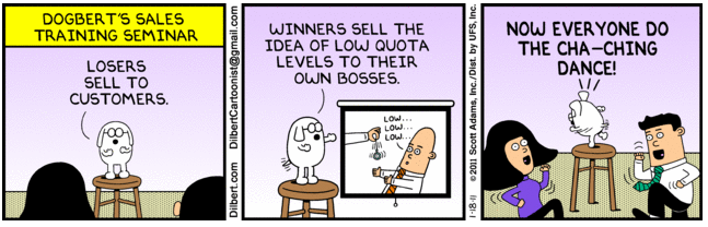 Sales cartoon - Dilbert